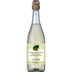 Игристое вино "Allegro" Lambrusco dell'Emilia IGT Bianco Amabile Frizzante