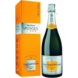 Шампанское Veuve Clicquot Rich Reserve 2002 with gift box