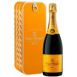 Шампанское Veuve Clicquot, Brut, metal box "Sardine"