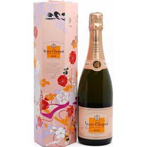 Шампанское Veuve Clicquot, Brut Rose, gift box "Shakkei"