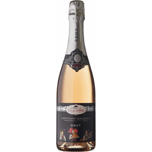 Игристое вино Arthur Metz, "Le Cremant de l'Oncle Hansi" Brut Rose, Alsace AOP
