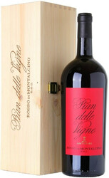 Вино Pian delle Vigne. Rosso di Montalcino DOC. wooden box. 1.5 л