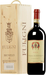 Вино Fuligni. Brunello di Montalcino DOCG. wooden box. 1.5 л