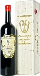 Вино Il Marroneto. "Madonna delle Grazie" Brunello di Montalcino DOCG Riserva. wooden box. 1.5 л
