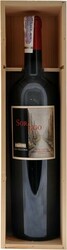 Вино Aia Vecchia, "SorUgo", Bolgheri Superiore DOC, 2008, wooden box, 1.5 л