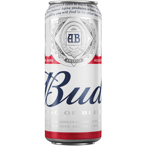 Пиво "Bud", in can, 0.45 л