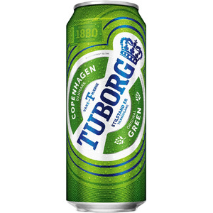 Пиво "Tuborg" Green, in can, 0.45 л