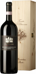 Вино Le Potazzine. Brunello di Montalcino Riserva DOCG. wooden box. 1.5 л