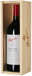 Вино Penfolds. "Bin 389" Cabernet Shiraz. wooden box. 1.5 л