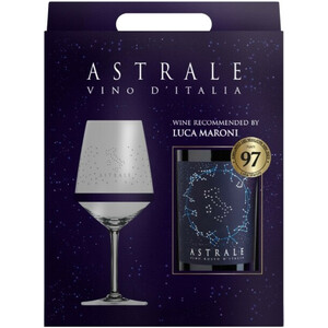 Вино "Astrale" Rosso, gift box with glass