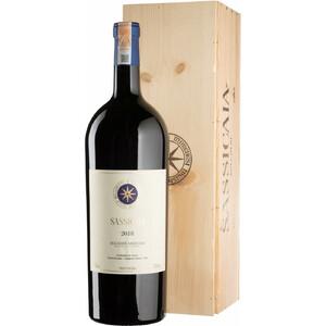 Вино "Sassicaia", Bolgheri Sassicaia DOC, 2018, wooden box, 3 л