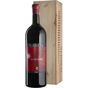 Вино Planeta, "Burdese", Sicilia IGT, 2010, wooden box, 1.5 л