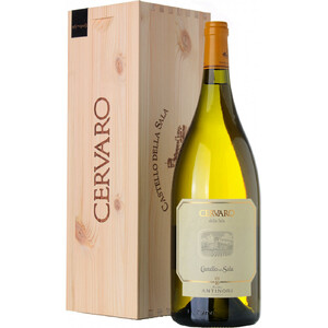 Вино "Cervaro della Sala". Umbria IGT. wooden box. 1.5 л