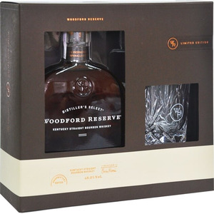 Виски "Woodford Reserve", gift box with glass