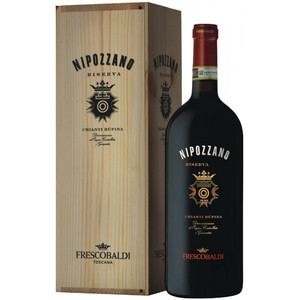 Вино "Nipozzano" Chianti Rufina Riserva DOCG. wooden box. 1.5 л