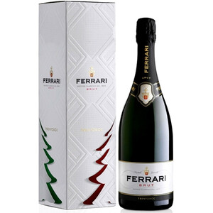 Игристое вино Ferrari, Brut, Trento DOC, gift box "New Year"