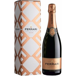 Игристое вино Ferrari, Rose Brut, Trento DOC, gift box