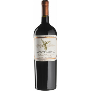 Вино "Montes Alpha" Cabernet Sauvignon, Valle de Colchagua DO, 2019, 1.5 л