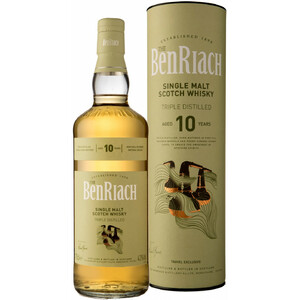 Виски Benriach, "Triple Distilled" 10 Years Old, in tube, 0.7 л