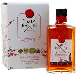 Виски "Kamiki" Sakura Wood Blended Malt, gift box, 0.5 л
