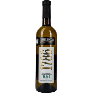 Вино Цимлянское, "1786" Белое Сухое