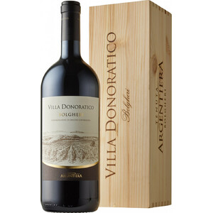 Вино Argentiera, "Villa Donoratico", 2019, wooden box, 1.5 л