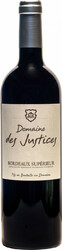 Вино "Domaine des Justices" Rouge, Bordeaux Superieur AOC, 2016