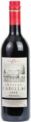 Вино Chateau Cadillac Rouge. Bordeaux AOC