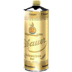 Пиво "Eibauer" Hefeweizen Hell, in can, 2 л
