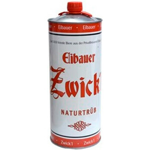 Пиво "Eibauer" Zwick'l Naturtrub, in can, 2 л