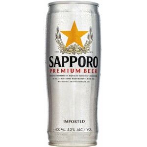 Пиво "Sapporo", in can, 0.65 л