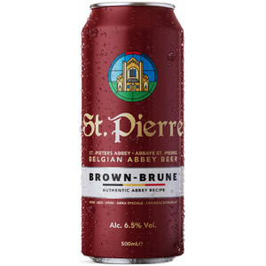 Пиво "St. Pierre" Brune, in can, 0.5 л