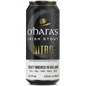 Пиво Carlow, "O'Hara's" Irish Stout Nitro, in can, 0.44 л