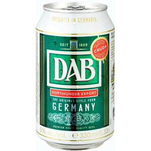 Пиво "DAB" Dortmunder Export, in can, 0.33 л