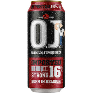 Пиво "O.J." Strong (16%), in can, 0.5 л
