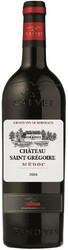 Вино Calvet, "Chateau Saint Gregoire" Medoc AOP, 2018