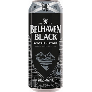 Пиво Belhaven, "Black" Scottish Stout, in can, 0.44 л