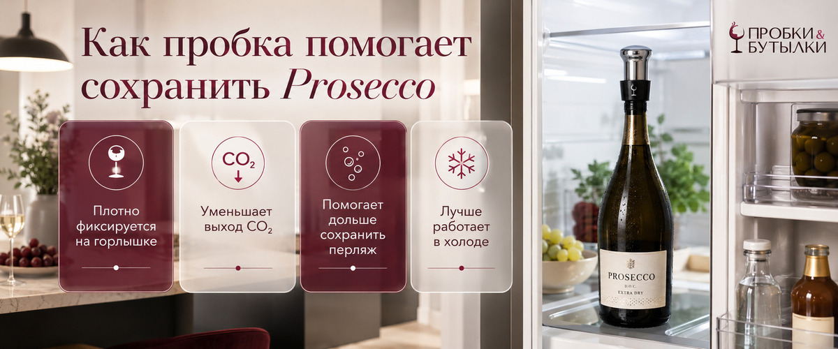Как стопер помогает сохранить игристое вино - винотеки Пробки&Бутылки