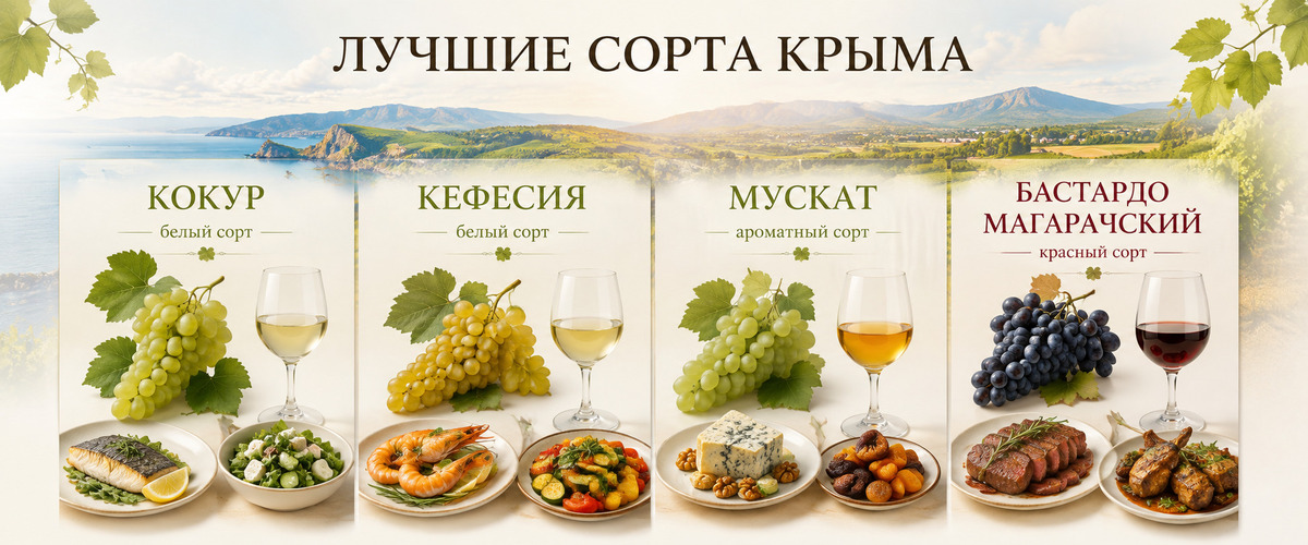 Лучшие автохтонные сорта винограда в Крыму - винотека Пробки и Бутылки