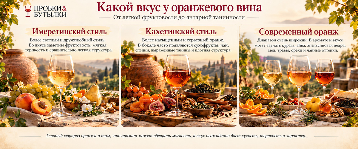 Какой вкус у оранжевого вина - Пробки и Бутылки
