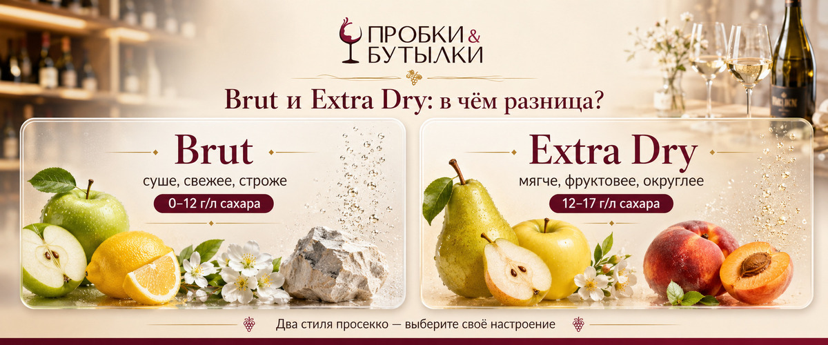 Виды просекко по сладостиy - винотека Пробки и Бутылки