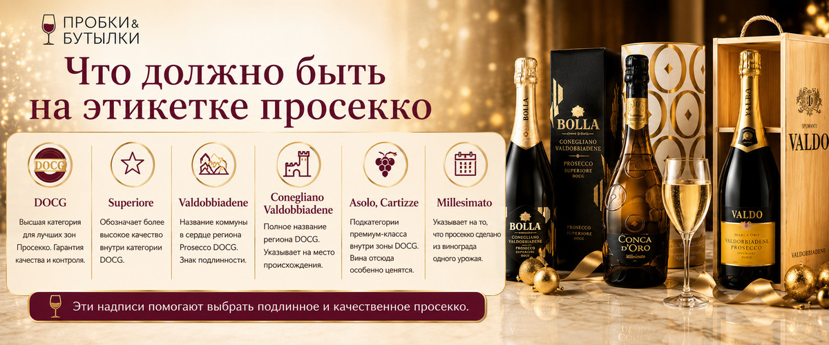 как читать этикетку просекко в подарок - винотека Пробки&Бутылки